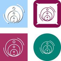 Venn Diagram Icon Design vector