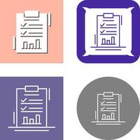 Report List Icon Design vector