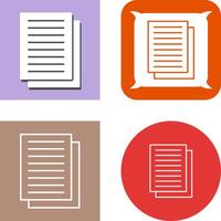 Document Icon Design vector