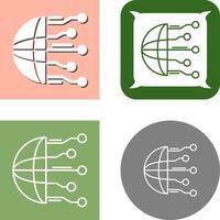 Network Icon Design vector