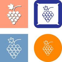 Grapes Icon Design vector