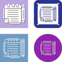 Notepad Icon Design vector