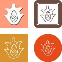 Dragon Fruit Icon Design vector