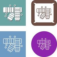 Winter Scarf Icon Design vector