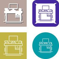 Desk Icon Design vector