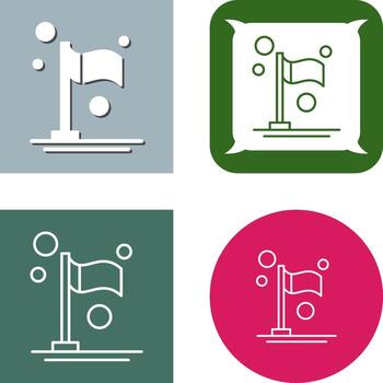 diseño de icono de bandera vector