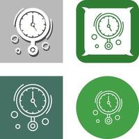 Wall Clock Icon Design vector