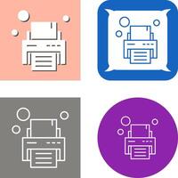 Printer Icon Design vector