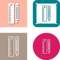 Ruler Icon Design vector