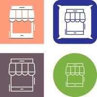 Online Shop Icon Design vector