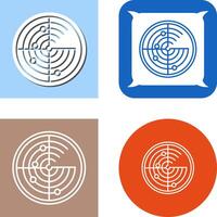 Radar Icon Design vector