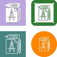 Study Tools Icon Design vector