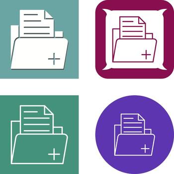 diseño de icono de carpeta vector