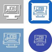 Job Icon Design vector