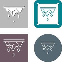 Icicle Icon Design vector