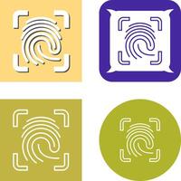 Finger Print Icon Design vector