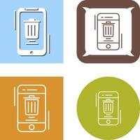 Delete Icon Design vector