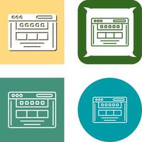 Browser Icon Design vector