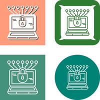 Money Hacking Icon Design vector