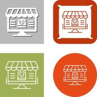 Online Shopping Icon Design vector