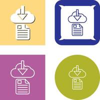 File Download Icon Design vector