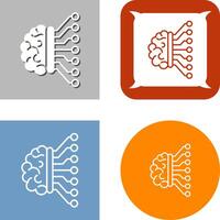 Machine Learning Icon Design vector