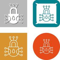 Cyber Defense Icon Design vector