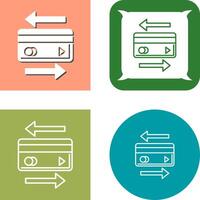 Transaction Icon Design vector