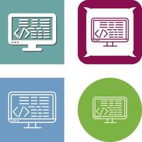 Coding Icon Design vector