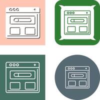 Browser Icon Design vector
