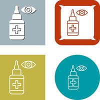 Eye Drop Icon Design vector