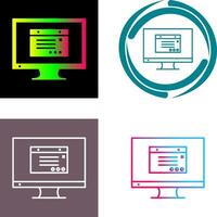 Unique Internet Ads Icon vector