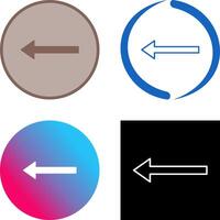 Unique Left Arrow Icon vector