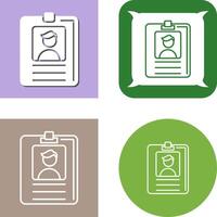 Id Card Icon Design vector