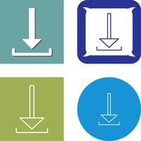 Unique Download Icon vector