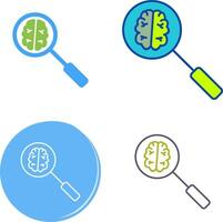 Unique Intelligent Search Icon vector