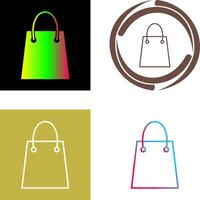 Unique Shopping Bag Icon vector