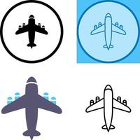 Flying Airplane Icon vector