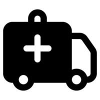 ambulancia icono para web, aplicación, infografía, etc vector