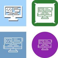 Coding Icon Design vector