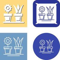 House Plants Icon Design vector