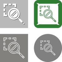 Zoom Out Icon Design vector