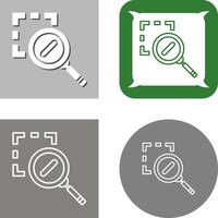 Zoom Out Icon Design vector