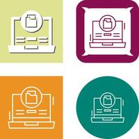 Data Storage Icon Design vector