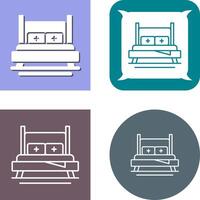 Bed Icon Design vector