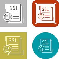 SSL Icon Design vector