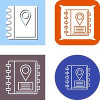 Address Book Icon Design vector