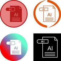 AI Icon Design vector