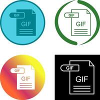 GIF Icon Design vector