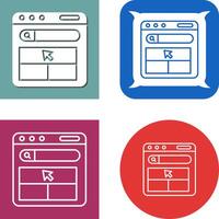 Website Icon Design vector